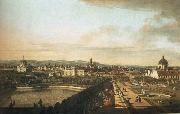 Bernardo Bellotto Vienna,Seen from the Belvedere Palace oil painting reproduction